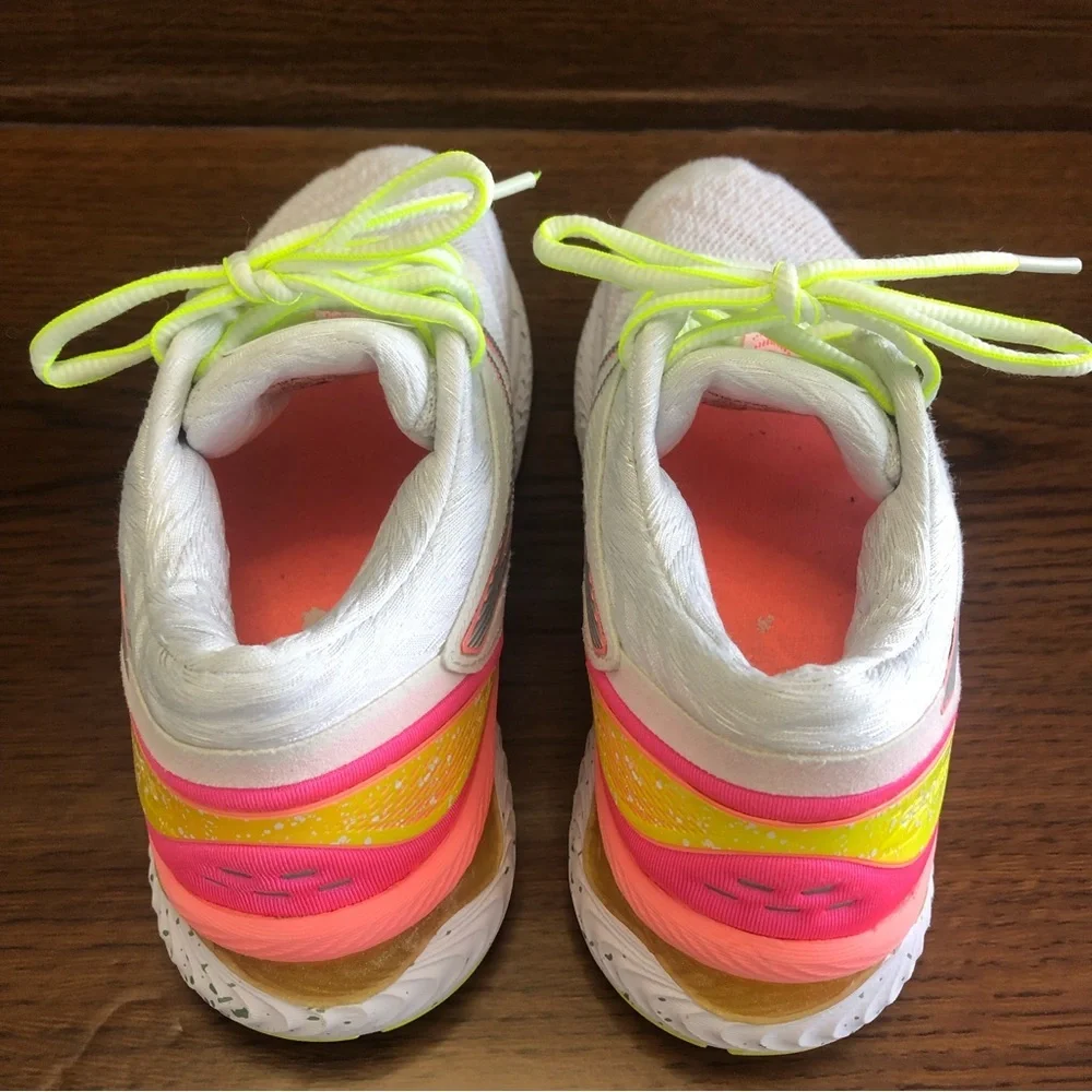 Asics Gel-Nimbus 22 Girl’s White/Pink Sneakers Size 5 - Picture 9 of 13